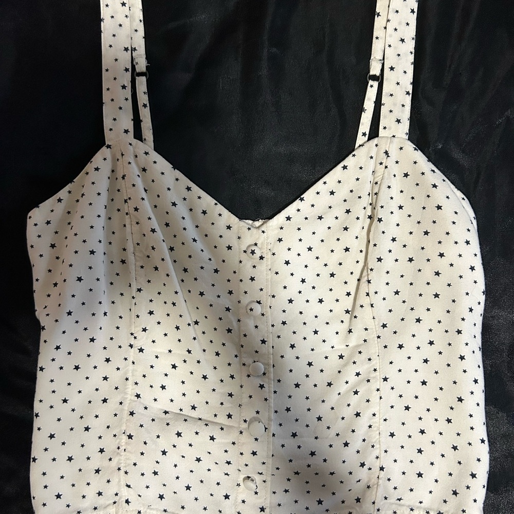 Abercrombie & Fitch White Star-Patterned Blouse
